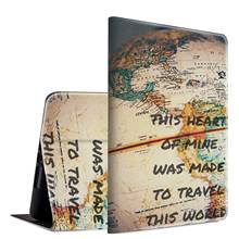 For Apple iPad Mini 5th Gen 7.9 inch case 2019,PU Leather Folio Cover,Adjustable Stand,Auto Wake/Sleep Smart Protector-World Map 2024 - buy cheap