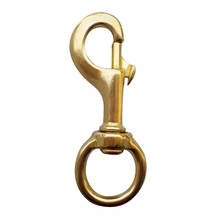 Strong Solid Brass Swivel Eye Single End  Snap Hook Clip For Scuba Dive 2024 - buy cheap