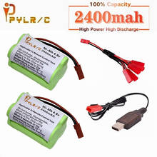 (JST)4.8V 2400mah NiMH Battery And Charger For Rc toys Cars Tanks Robots Guns Boats 2400mah AA 4.8V Rechargeable Battery Pack 2024 - buy cheap