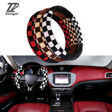 38cm Car Steering Wheel Cover Soft Plush for Honda Civic Ford focus mk2 2 mk3 3 fiesta mk7 ranger mondeo mk4 fusion Lada vesta 2024 - buy cheap