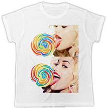 Camiseta de manga corta para hombre, ropa divertida informal de Rita Ora Lollipop, de diseñador, de verano 2024 - compra barato