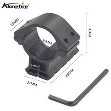 Alonefire Y28 25mm Ring Adapter 21mm Rail bases Weaver Picatinny Air Rifle Shot gun Laser Sight Scope tactical mount Holder Clip 2024 - buy cheap