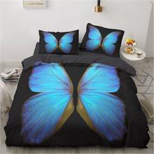 Butterfly Bedding Set Insect Love Creative Comfortable Natural Duvet Cover King Queen Twin Full Single Double High End Bed Set 2024 - buy cheap