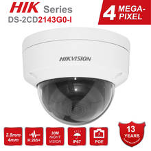 Hikvision-cámara domo IP CCTV de 4MP, DS-2CD2143G0-I POE, CMOS, VERSIÓN NOCTURNA de seguridad de red IR, H.265, con ranura para tarjeta SD, IP 67 2024 - compra barato