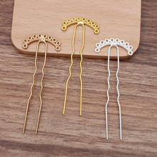 20 Pieces/Lot 75mm Hair Forks U-Shape Hair Sticks Chinese Tiara DIY Jewelry Hair Accessories 2024 - buy cheap