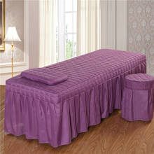 1PC Brief Beauty Bed Skirt Beauty Salon Bedspread with Hole Purple Polyester/cotton 5 Size 11 color options #s 2024 - buy cheap