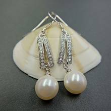 pearl jewelry S925 Sterling Silver Wedding Earring for Women Cute Fine Jewelry Bohemia Silver Earrings Engagement Earrings Women 2024 - buy cheap