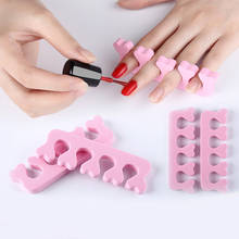 10pcs/Pack Pink Finger Splitter Soft Sponge Nail Art Toes Separators Nail Gel UV Tools Polish Manicure Pedicure Tool wholesale 2024 - buy cheap