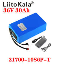 LiitoKala 36V Battery 30ah ebike battery 20A BMS 36V 30AH 21700 10S6P Lithium Battery Pack For Electric bike Electric Scooter 2024 - buy cheap