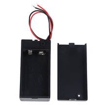 1 ud. Caja de almacenamiento de batería de 9V soporte de caja de plástico con cables interruptor de encendido/apagado 2024 - compra barato
