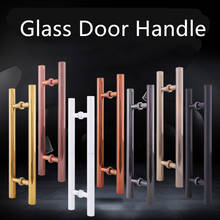 Glass door handle stainless steel modern home office door handle 500mm length Home improvement decoration accessories 2024 - buy cheap
