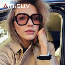 AIMISUV, модные брендовые дизайнерские солнцезащитные очки для женщин, винтажные Женские квадратные очки, ретро большие очки, UV400, gafas de sol mujer 2024 - купить недорого