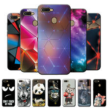 For OPPO A12 Case Geometric Style Bumper on A12 a12 TPU Cool Fashion Back Cover For OPPO A12 Silicone Soft Phone Case OPPO A12 2024 - buy cheap