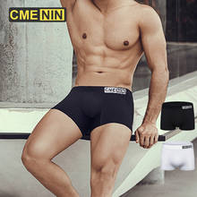 CMENIN Men's Solid Color Cotton Sexy Underwear   Boxer Shorts Male Panties Fashion Underpants Boxershorts Homme 2024 - buy cheap