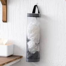 Cozinha wall-mounted saco de armazenamento titular saco de lixo rack de armazenamento casa pendurado organizador dispensador de saco de lixo de plástico descartável 2024 - compre barato