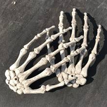 1 Pair Halloween Decoration Realistic Life Size Skeleton Hands Plastic Fake Human Hand Bone Zombie Party Terror Scary Props 2024 - buy cheap