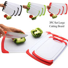 Chopping Board Large Medium and Small 3-piece Combination Kitchen Vegetable Meat Classification Rectangular Cutting Board Set 2024 - buy cheap