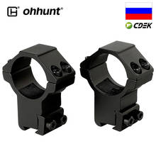 Ohhunt-anillos de pistola de aire de perfil alto, accesorio táctico de caza, con pasador de parada, montaje del visor del Rifle, 30mm, 2 uds. 2024 - compra barato