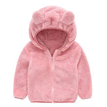 ARLONEET Autumn Flannel warm Long Sleeve Hooded Coat Jacket Baby Girl Boy Zipper Hoodie Outerwear Plus velvet Clothes CA16 2024 - buy cheap