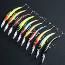 10Pcs/Lot 15.5cm/16.3g Lifelike Minnow Fishing Lures Wobblers Artificial Hard Baits With 2 Treble Hooks Swimming 2.7m-4.5m 2024 - buy cheap