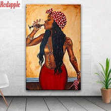 African woman sexy girl 5D Diamond Painting Full Square round Diamond Embroidery Cross Stitch Beaded Needlework Decor For Home 2024 - buy cheap