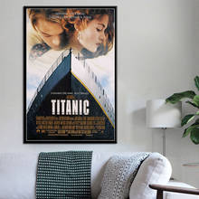 Titanic Classic Movie Leonardo DiCaprio Art Painting Silk Canvas Poster Wall Home Decor 2024 - buy cheap