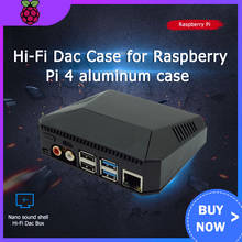 Raspberry Pi 4 NanoSound один чехол алюминиевый корпус с Hi-Fi ЦАП пассивный охлаждающий Корпус для Raspberry Pi 4 Модель B 2022 - купить недорого