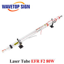 Tubo de laser co2, para uso em gravadores e cortes, reci w2, de 90w, 60w, 80w de comprimento e 1250mm x 80mm 2024 - compre barato