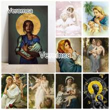 5D Diy Mother and Baby angel Diamond Embroidery Full Square Round Diamond Painting Cross Stitch Kit Mosaic Home Decor Poster 2024 - buy cheap