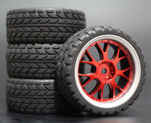 4pcs 1/10 RC Soft Rubber Touring Tire Tyre Wheel Rim 2024 - buy cheap