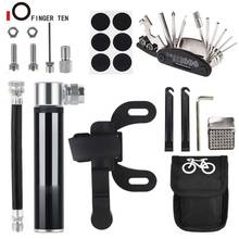 Hot Complete Bike Multifunction Bicycle Tire Repair Kit with Mini Pump and Bag Cycling Tire Patches Lever Set 2024 - buy cheap