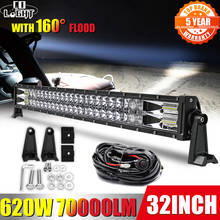 CO LIGHT 420W 620W 820W 980W 1020W Off Road LED Light Bar 2-Rows Spot Flood Combo Beam 12V 24V LED Work Lamp for 4x4 UTV ATV SUV 2024 - buy cheap