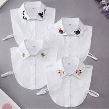 Cuello de camisa falso de algodón para niños, Cuello de camisa falso desmontable, color blanco 2024 - compra barato