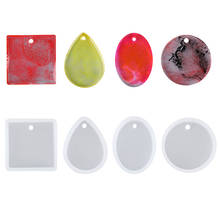 Silicone Casting Mold For DIY Resin Jewelry Pendants 4 Shapes Silicone Casting Mold Tools For Clay Epoxy Resin 2024 - buy cheap