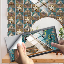 Papel de parede com padrão de arte abstrata, papel de parede para cozinha, banheiro e guarda-roupa de casa com superfície brilhante, à prova d'água 2024 - compre barato