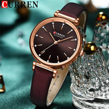 CURREN Women Watch Top Brand Luxury Female Waterproof Clock Genuine Leather Bracelet Fashion Simple Ladies Wristwatch Gift 9081 2024 - buy cheap