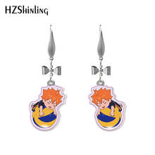 2020 New Volleyball Boys Anime Haikyuu!! Cute Characters Acrylic Epoxy Resin Fish Hook Dangle Earrings 2024 - buy cheap