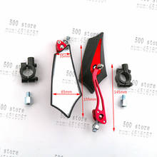 Espelho retrovisor para motocicleta, espelho retrovisor para motos, 10mm, 8mm, 4 cores 2024 - compre barato