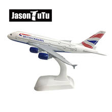 JASON TUTU 20cm British Airways Airbus A380 Airplane Model Plane Model Aircraft Diecast Metal 1/300 Scale Planes Drop shipping 2024 - buy cheap