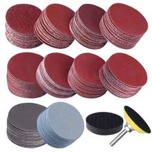 200Pcs 50mm 2 Inch Sander Disc Sanding Discs 80-3000 Grit Paper with 1Inch Abrasive Polish Pad Plate + 1/4 Inch Shank for Rotary 2024 - buy cheap