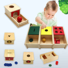 Rompecabezas Montessori de madera para niños, juguete educativo con forma geométrica cognitiva, palo que combina con la memoria, regalo para niños, novedad 2024 - compra barato