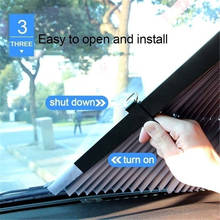 Parasol retráctil anti-UV para ventana de coche, parasol plegable para ventana trasera y parabrisas de coche, de 46, 65 y 70 cm 2024 - compra barato