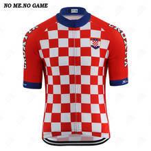 Футболка EUSKADI-Pro с флагом национальной команды Хорватии, летняя мужская тренировочная одежда, одежда для велоспорта, одежда для езды на дороге/горном велосипеде 2024 - купить недорого