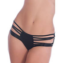 Bragas con recortes para mujer, lencería Sexy, Tanga de cuero, Bondage, bragas elásticas, pantalones cortos eróticos, ropa interior Sexy de Fitness 2024 - compra barato