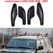 NEW-Black Roof Rack Bar Rail End Replacement Cover Shell 4PCS for Toyota Land Cruiser LC100 FJ100 1998-2007 2024 - buy cheap