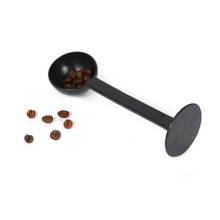 Utensilios para café y té 2 en 1, cuchara medidora de 10g, prensa de café expreso negro, herramienta de cuchara de café, envío directo 2024 - compra barato