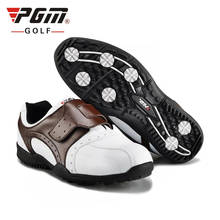PGM мужские Нескользящие туфли для гольфа водонепроницаемые легкие спортивные кроссовки Мужские дышащие туфли для гольфа на мягкой подошве # B1337 2024 - купить недорого