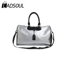 LADSOUL-Bolso de viaje impermeable para hombre y mujer, bolsa de equipaje de gran capacidad, para hombro o portátil, para fin de semana 2024 - compra barato