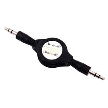 2 шт. Выдвижной Автомобильный кабель для входа внешнего сигнала 3,5 мм штекер аудиосигнала кабель вспомогательный стерео удлиннитель для автомобиля samsung Mp3 2024 - купить недорого