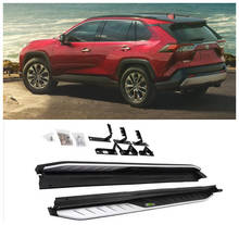 Estribos laterales para coche TOYOTA RAV4 Hybrid, barras Nerf, accesorios para automóviles, 2019, 2020, 2021 2024 - compra barato